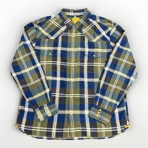 Original Madras Trading Company New York Men’s 2xl Long Sleeve Western Shirt ECU